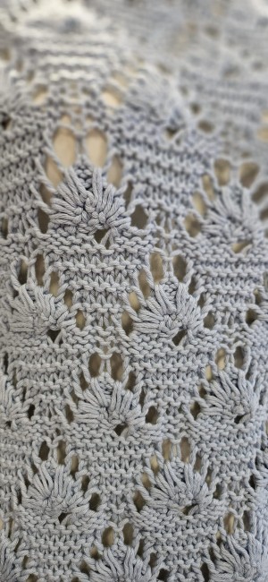 ażurowa bluzka damska błękitna